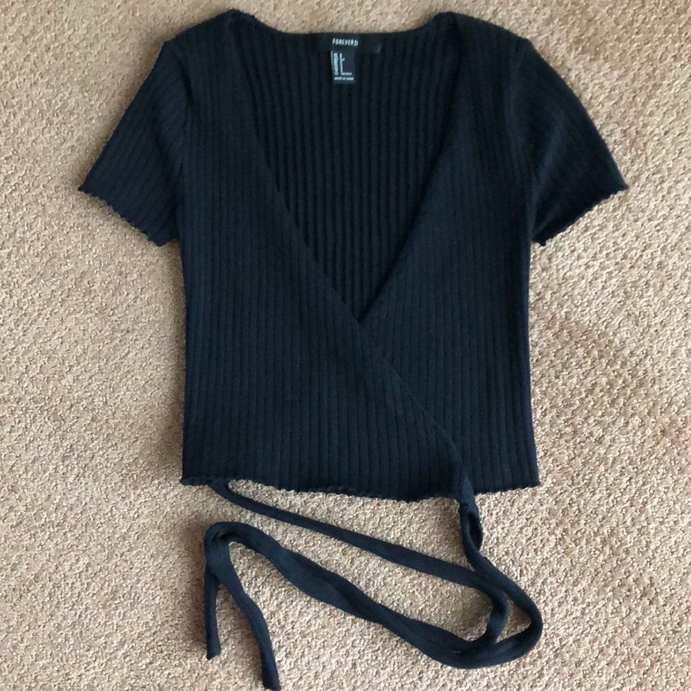 Black tie front top